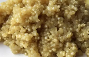A delicious and nutritious quinoa salad recipe perfect for a light lunch or side dish.