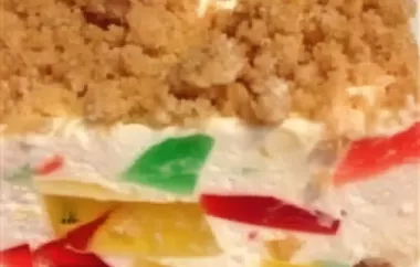 Colorful and delicious Broken Glass Cake recipe