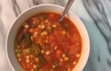 Delicious and Nutritious Quick and Easy Vegetarian Vegetable Soup