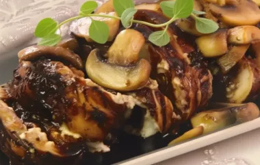 Delicious Balsamic Goat Cheese Stuffed Chicken Breasts