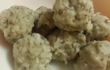 Delicious Grated Potato Dumplings Recipe