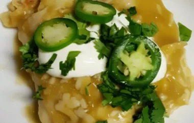 Delicious Green Sauce Enchiladas Recipe with a Tangy Twist