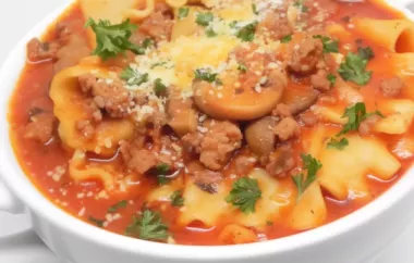 Delicious Instant Pot Lasagna Soup Recipe