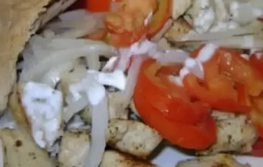 Delicious Marinated Chicken Pita Sandwich Recipe
