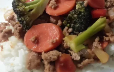 Delicious Sweet and Sour Stir Fry with Ground Pork