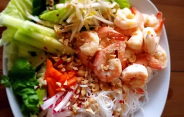 Delicious Vermicelli Noodle Bowl Recipe with Fresh Ingredients