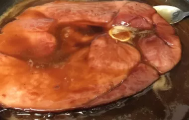 Enjoy a delicious Brown Sugar Glazed Ham Steak for a sweet and savory meal