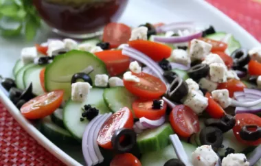 Fresh and Flavorful Mediterranean Greek Salad Recipe