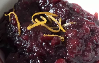 Make your own cranberry sauce with a twist!