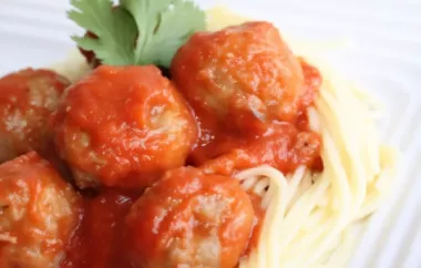 Quick and Easy Meatball Recipe for Busy Weeknights