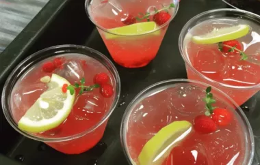 Refreshing Raspberry and Lemon Thyme Vodka Collins Recipe