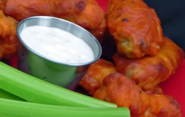 Restaurant-Style Buffalo Chicken Wings: A spicy and tangy treat for wing lovers!