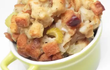 Savor the essence of Thanksgiving with this Homemade Bread Stuffing recipe
