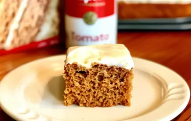 Spice up your dessert game with this Easy Tomato Spice Cake recipe.