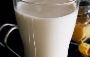 Spicy and comforting hot ginger milk recipe