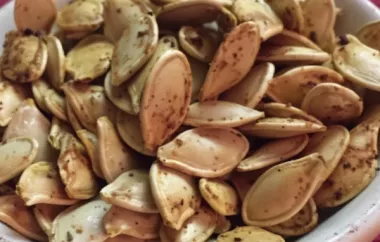 Spicy and crunchy Mexican-spiced pumpkin seeds perfect for snacking or topping salads and soups.