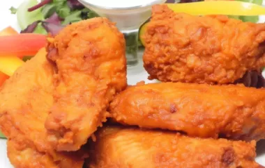Spicy and savory Buffalo chicken wings