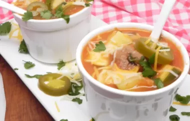 Spicy and savory Mexican meatball soup with a smoky chipotle kick