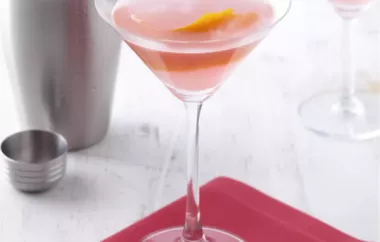 Sweet and tangy rhubarb infused cocktail perfect for a refreshing summer drink.