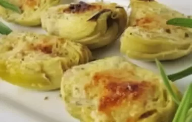 Cheesy and delicious artichoke hearts gratin recipe