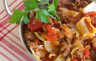 Classic Ground Beef and Chopped Cabbage Recipe