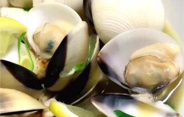 Delicious and flavorful recipe for steaming clams in a savory mixture of butter, sake, garlic, and herbs.