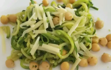 Delicious and Healthy Pesto Zoodles Recipe