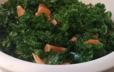 Delicious and nutritious honey ginger kale salad for a healthy meal option