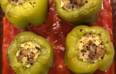 Delicious Greek Stuffed Bell Peppers Recipe