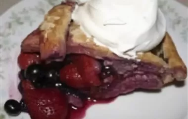 Delicious mixed berry pie with a wholesome honey whole wheat crust