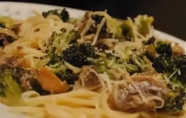 Delicious Spaghetti with Broccoli and Mushrooms Recipe