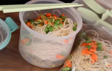 Easy and Flavorful Backpacker's Thai Noodles Recipe