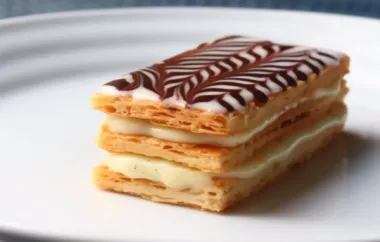 Indulge in the Layers of Flaky Puff Pastry with Sweet Vanilla Cream