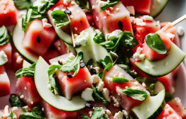 Watermelon Salad on a Stick: A Refreshingly Delicious Summer Treat
